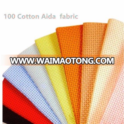 Wholesale handmade cross stitch material 100 cotton aida fabric 9-11-12-14ct factory in China