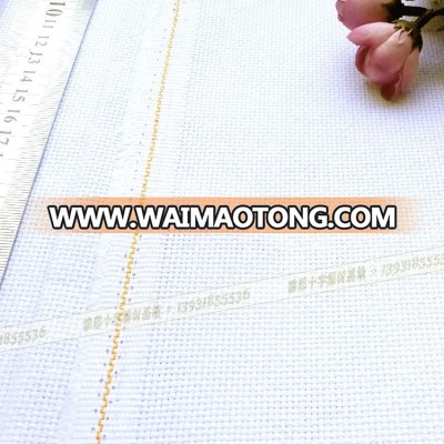 Wholesale hand craft high quality China 100% cotton fabric 16 CT clear hole white color cloth cross stitch cottonfabric